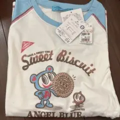 エンジェルブルー クッキー柄 Tシャツ L 青のサムネイル