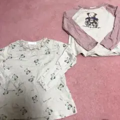 110センチ　２枚組　綿100% 長袖Tシャツ