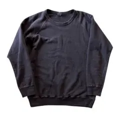 定番人気　GOOD ON グッドオン 長袖 ピグメントダイ スウェット　ブラックのサムネイル