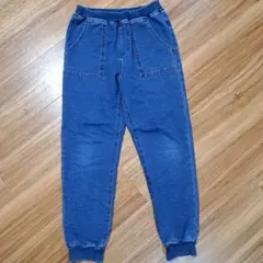 キッズ　ジョガーパンツ　デニム　ストレッチ　150㎝