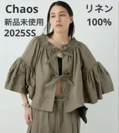 未使用！Chaosカオス チャンパカノースリーブシャツ 高山都さん着用 