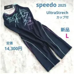 L 新品 speedo UltraStretch カップ付 最新 競泳水着 UV - メルカリ