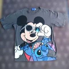 Tokyo Disney Resort ミッキー スティッチ Tシャツ LL