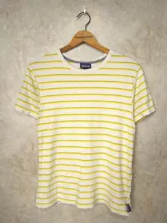 パタゴニア デイリーティー◆メンズXSサイズ(実寸S程度)/ボーダー/アイボリー