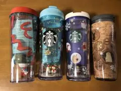 新品未使用 Starbucks クリスマスタンブラー4点セット