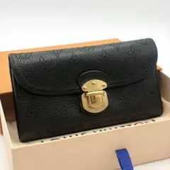 極美品✨ ルイヴィトン 長財布 ポルトフォイユアメリア マヒナ モノグラム 黒