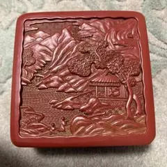 ♯保管品♯ 堆朱 小物入れ 骨董品 2-183 - メルカリ