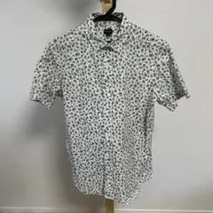 花柄 半袖シャツ ホワイト/ブルー/グリーン