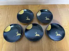 秀衡塗銘々皿５枚セット 銘々皿 ヒシ 5枚セット - 秀衡塗工房 丸三漆器 オンラインストア