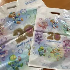 東京ディズニーシー ダッフィー　20周年記念 ショッピングバッグ 袋10枚セット