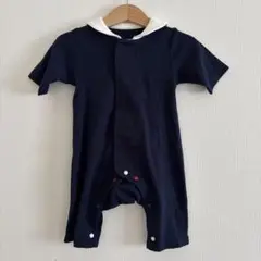 ベルメゾン　襟付き前開きロンパース