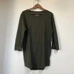 【美品】monkeytime カーキ　無地Tシャツ　カットソー　インナー