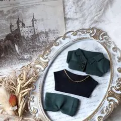 B36　10cmぬい服　12cmぬい服　セットアップ　おしゃれ着　春服　夏服