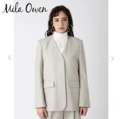 Mila Owen ミラオーウェン ジャケット ベージュ セットアップ