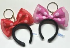 東京ディズニー リゾート　ミッキー　ミニー キーチェーン　キーホルダー　セット