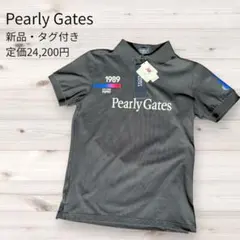 新品未使用 PEARLY GATES ポロシャツ L ブラック ゴルフウェアのサムネイル