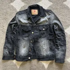 デニムジャケット y2k スタッズ archive 00s 短丈 鬼ヒゲ