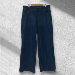 Denim24/7 大きいサイズ 18W ストレッチ ワイドデニムパンツ 3L