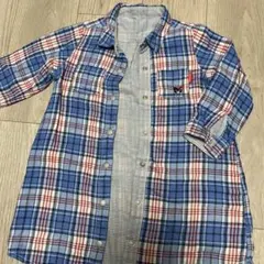ミキハウス シャツワンピース 100のサムネイル