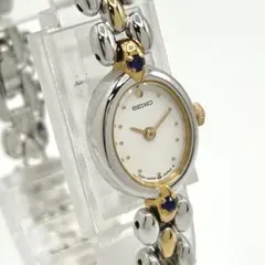 【稼働】SEIKO セイコー レディース 腕時計 2P サファイア　クォーツ