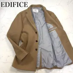 未使用級✨ エディフィス チェスターコート キャメル Sサイズ イタリア