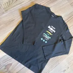 長袖カットソー 黒 グラフィックプリント ZARA 130.