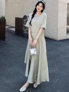 夏にピッタリ✭涼しげゆったりロングワンピース✭デートや女子会にも最適