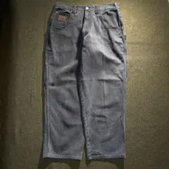 90s FUBU JEANS ブラック バギー ペインターデニム 34のサムネイル