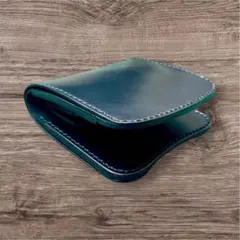 二つ折り財布　コードバン