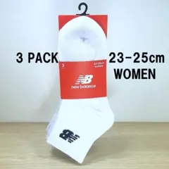 New Balance ニューバランス ソックス 白 ウーマン 23-25 3足のサムネイル