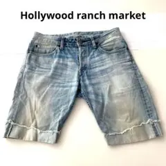 【HOLLYWOOD RANCH MARKET】デニムショートパンツ　サイズ33のサムネイル