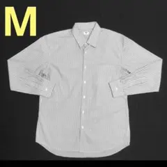 ・ユニクロ　UNIQLO メンズトップス　シャツ　長袖　ストライプ　春　秋　冬
