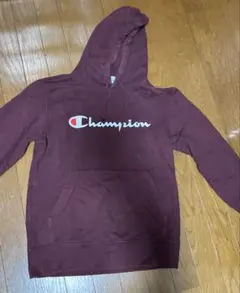 Champion バーガンディ フード付きパーカー