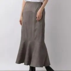 LOWRYSFARM ローリーズファーム マーメイドスカート グレー スエード