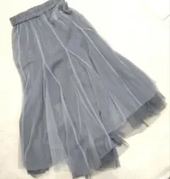 JEANASIS チュール　グレー　アシメスカート　2WAY Sサイズ