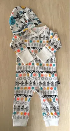 【美品】ムーミンロンパース　ベビー帽子　セット60〜70