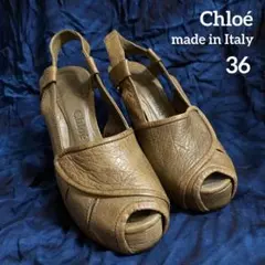 【Chloe・クロエ／イタリー製・送料無・即購入可】モードなハイヒールサンダル