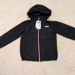 新品 FILA キッズ ウィンドブレーカー ブラック★140㌢のサムネイル