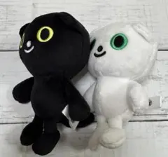 クロネコヤマト　ぬいぐるみ　2体セット 白黒
