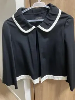 ブラック襟付きジャケット サイズ2