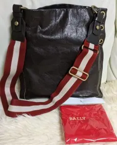 【レア】BALLY バリー ショルダーバッグ 本革 ダークブラウン