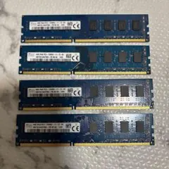 デスクトップPC用メモリ 4GB 4枚セット 計16GB PC3-12800U
