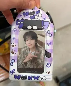 【SEVENTEEN WonWooウォヌ】トレカカードケース ぬいぐるみデザイン