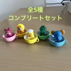 【全5種コンプ】たべっ子どうぶつ ティータイムパーティーフィギュア ガチャ