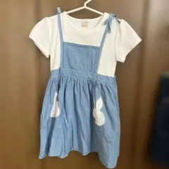 プティマイン　ミッフィーワンピース　110