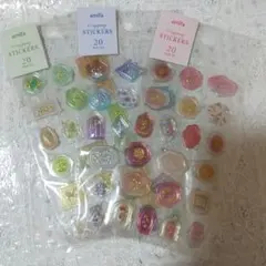 シーリングスタンプ風 シール ３点 まとめ売り amifa セリア