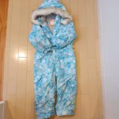 子供用スキーウェア 水色 雪の結晶　100センチ