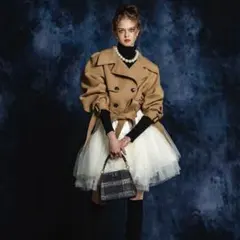 ⭐︎sheller ⭐︎sheller シェリエ レザーチェックショートコート sheller シェリエレザーチェックショートコート&ショートパンツ