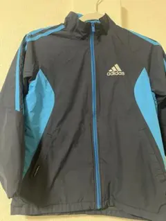 adidas フードなし　ジャンバー　ジャケット 裏地フリース　140 汚れ有