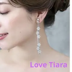【Love Tiara】タイニーフラワー ジルコニアピアス アクセサリー